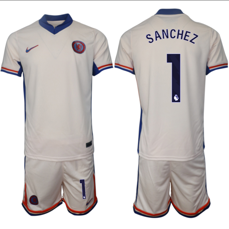 Men 2024-2025 Club Chelsea away Cream #1 Soccer Jersey->chelsea jersey->Soccer Club Jersey